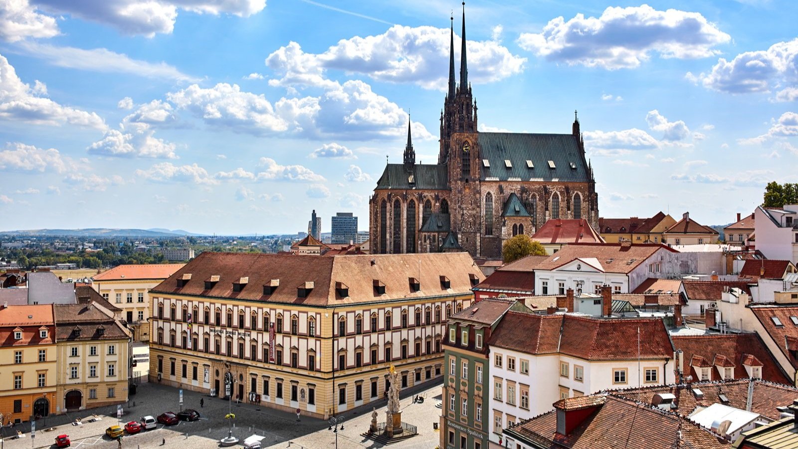 View over Brno cathedral