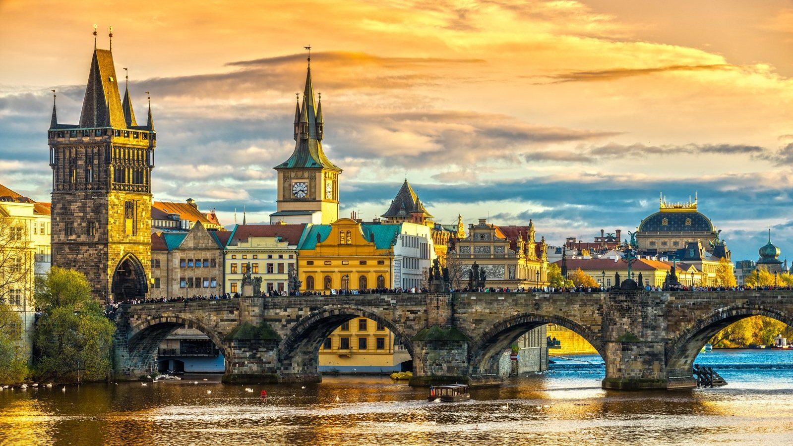 Golden hour in Prague