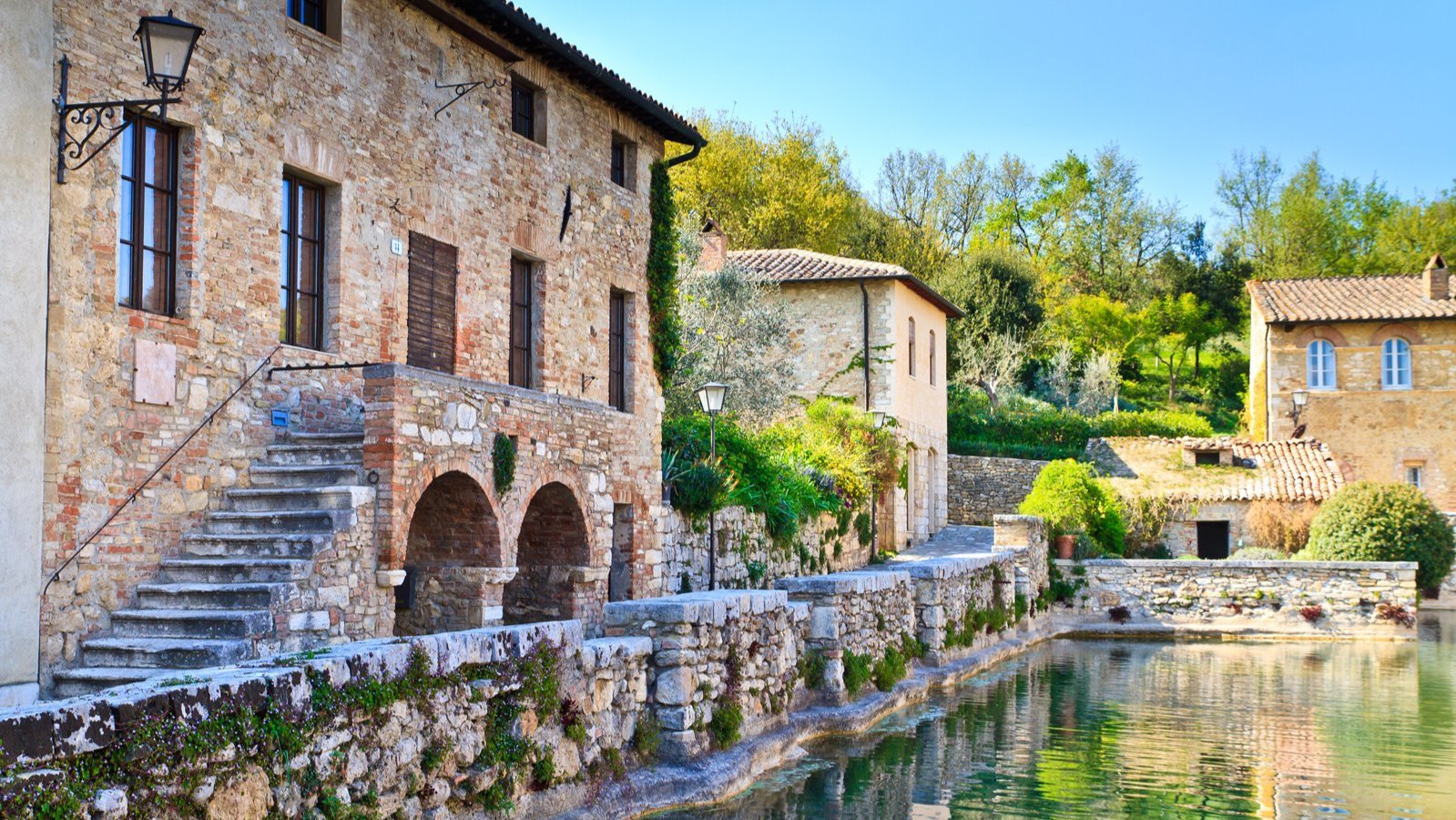 Bagno Vignoni, an ancient Tuscan spa town in the Val d'Orcia