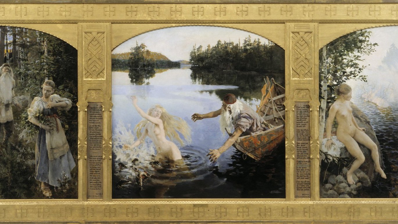 Gallen Kallela's Aino Triptych, Finnish National Gallery
