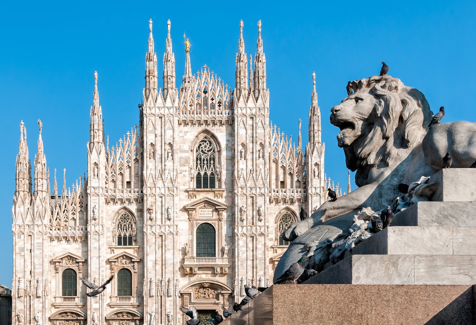 Milan's Gothic cathedral presides over the city centre