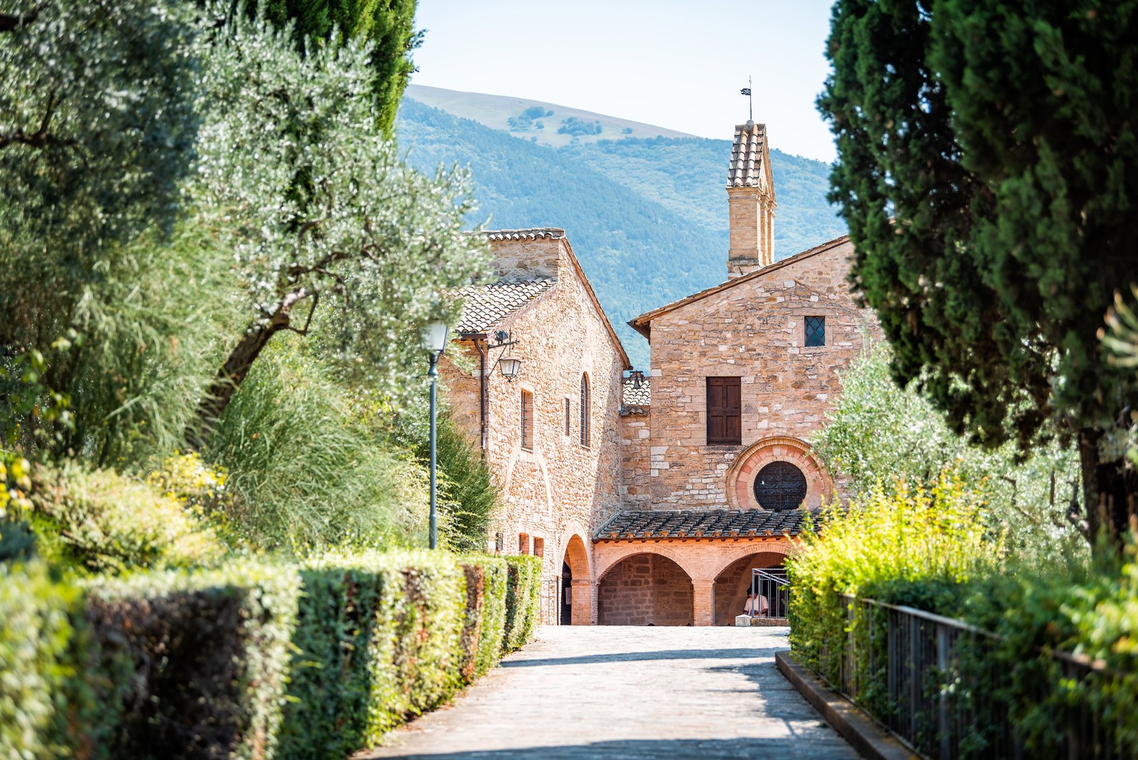 The approach to San Damiano, outside Assisi