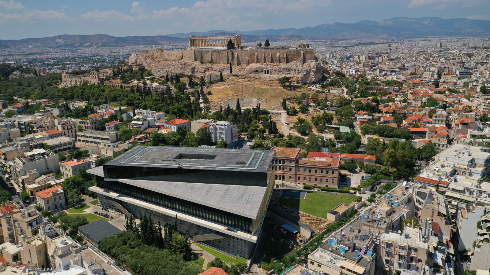 The monumental New Acropolis Museum