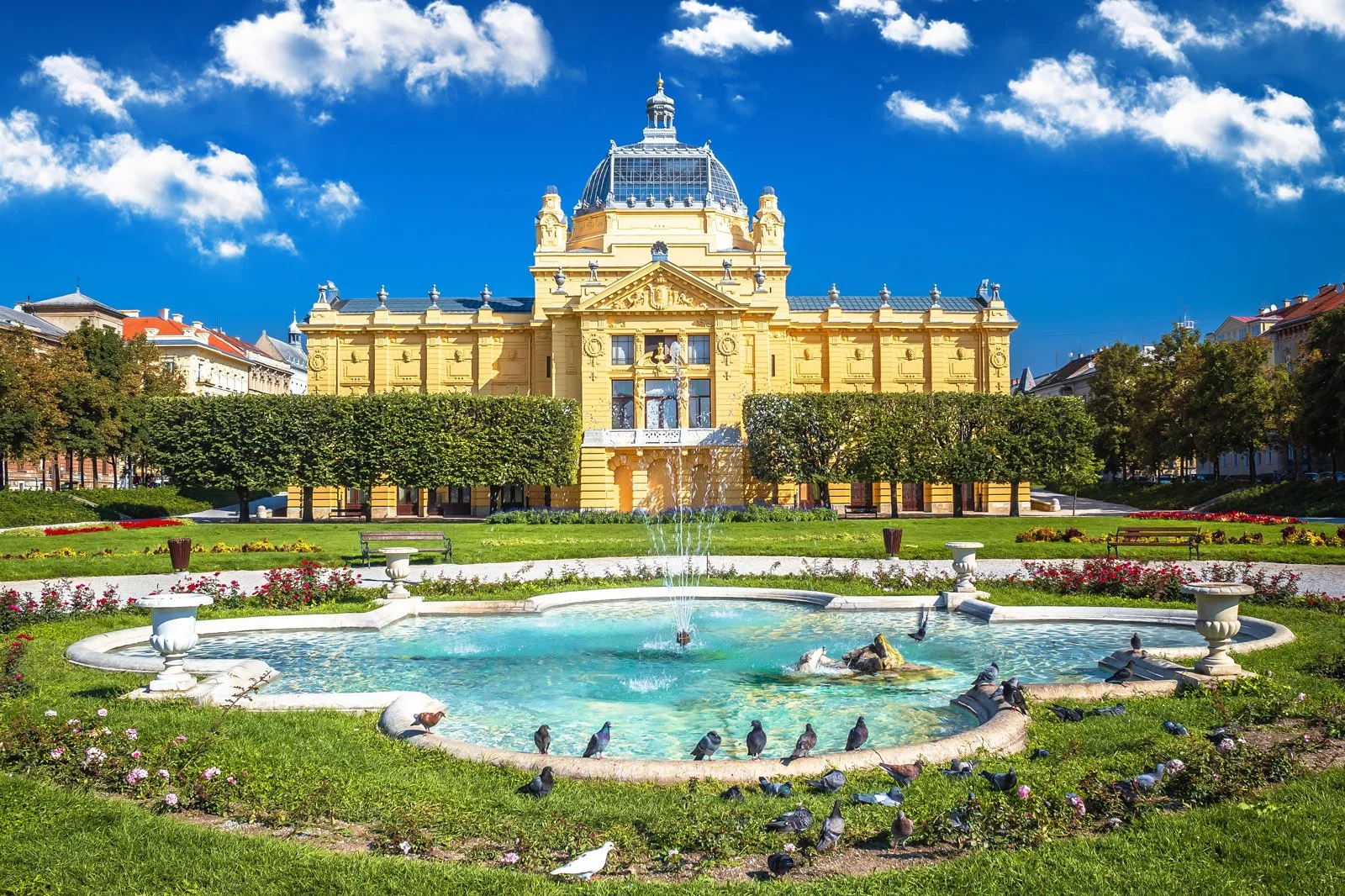 Neo classical architecture in Zagreb