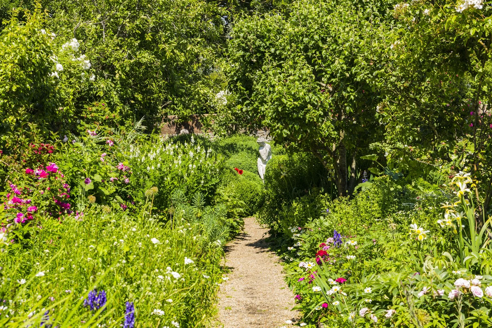 In the summertime garden of Charleston Farmhouse, Vanessa Bell and Duncan Grant's home