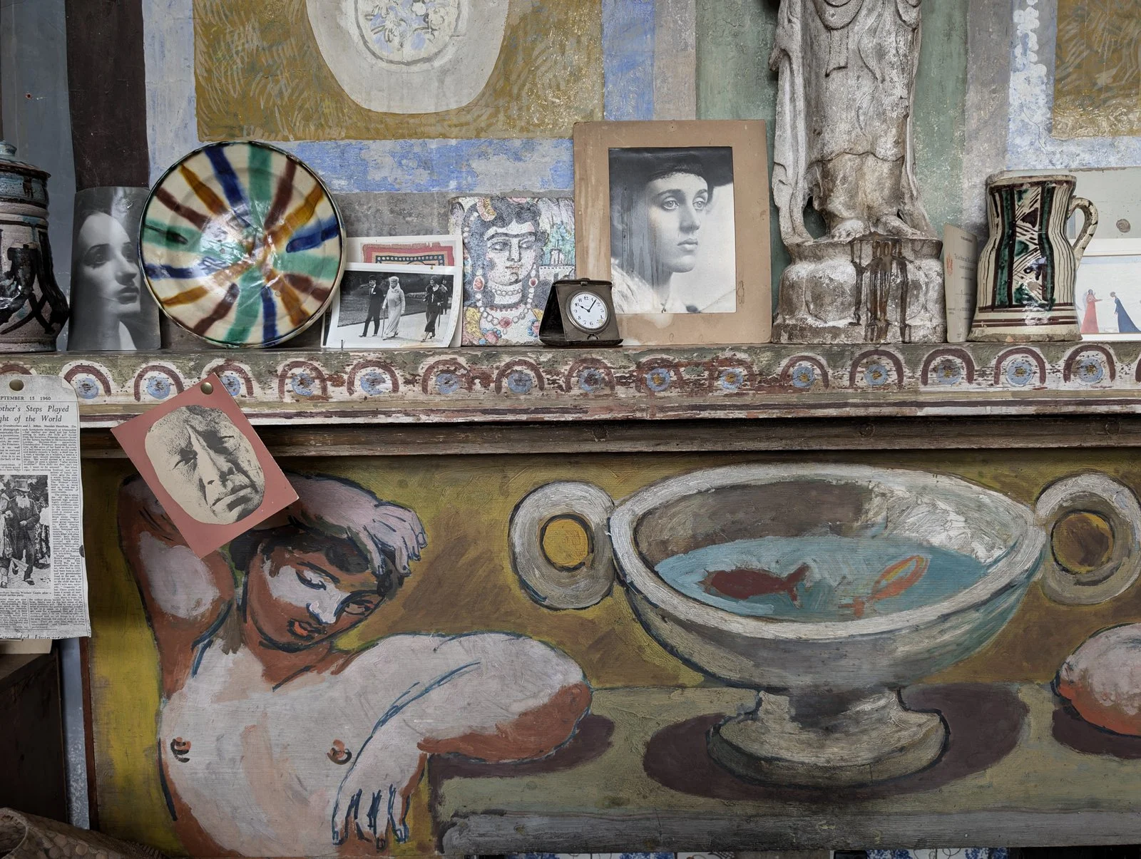 A creative corner at Charleston Farmhouse, Sussex