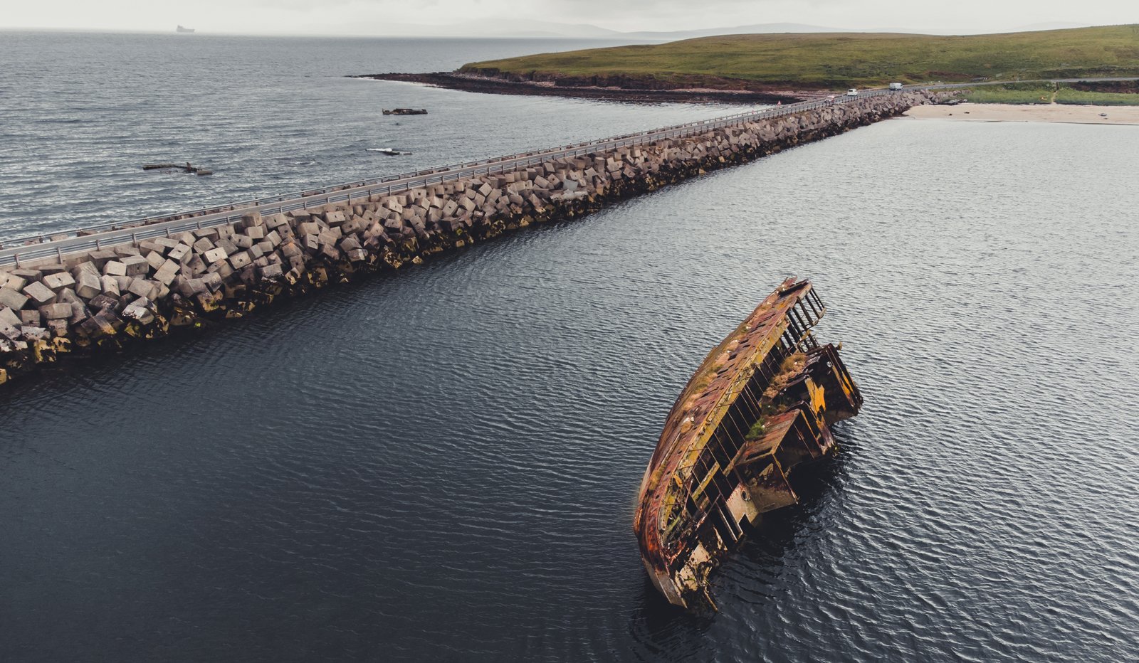 Orkney's Churchill Barriers and Scapa Flow