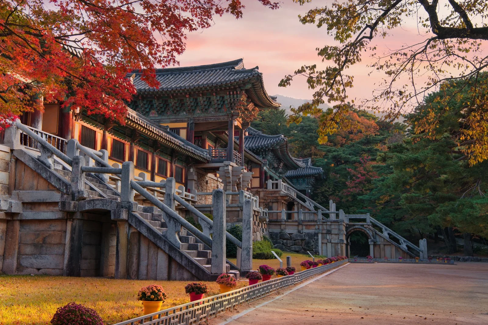 Bulguksa Temple in autumn