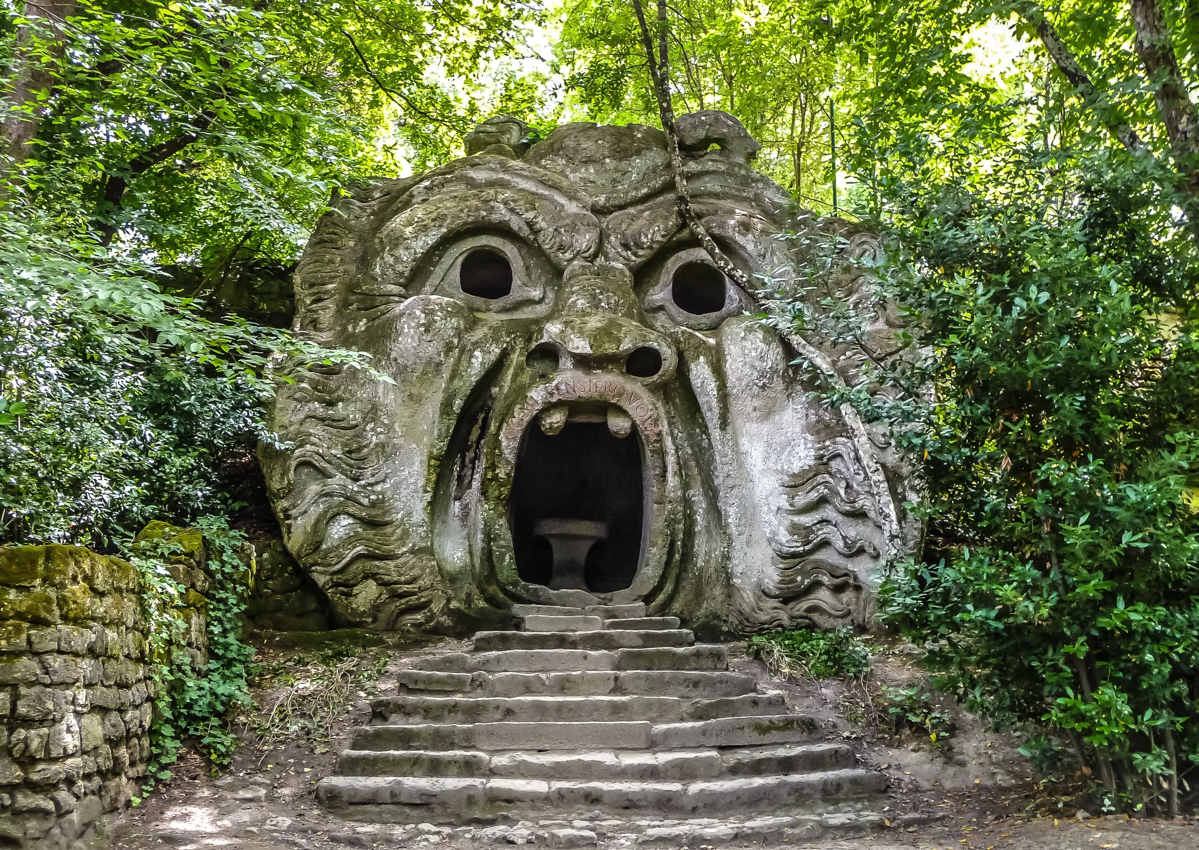 Bomarzo's Sacred Wood and its ogre