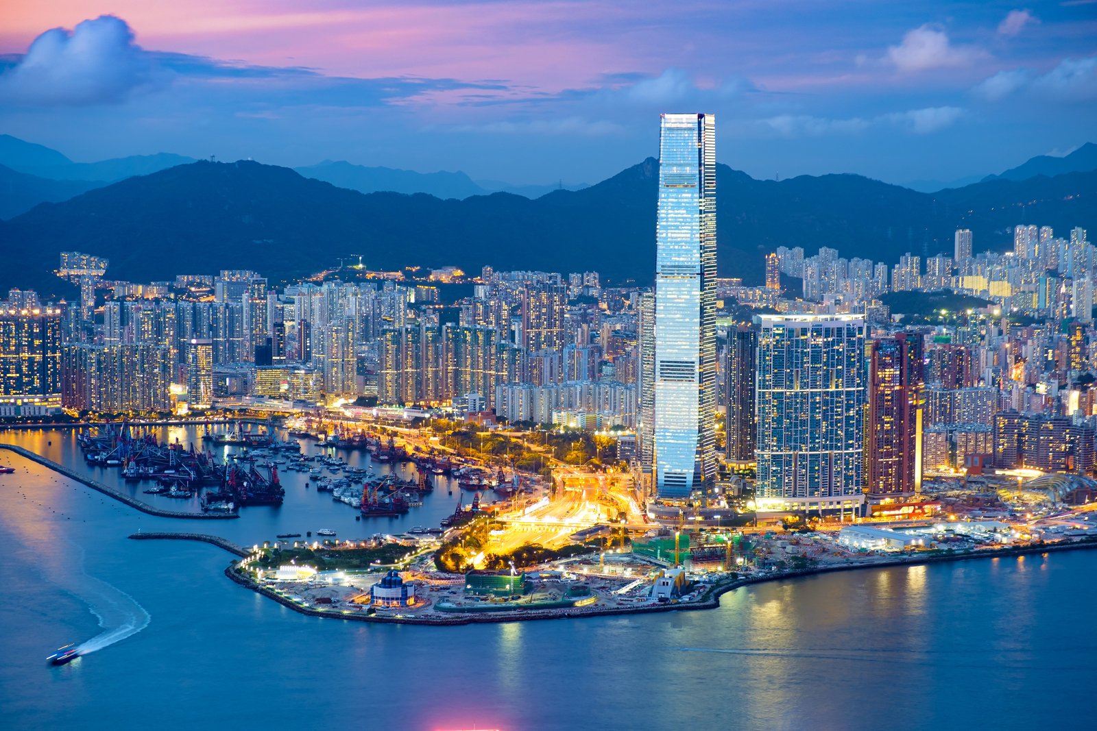 Kowloon at night