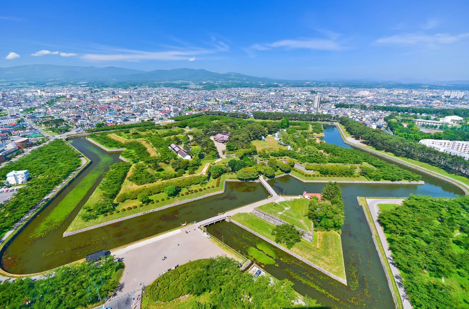 Hakodate's distinctive star-shaped fort