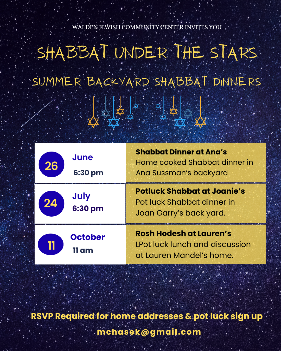 Shabbat Under The Stars