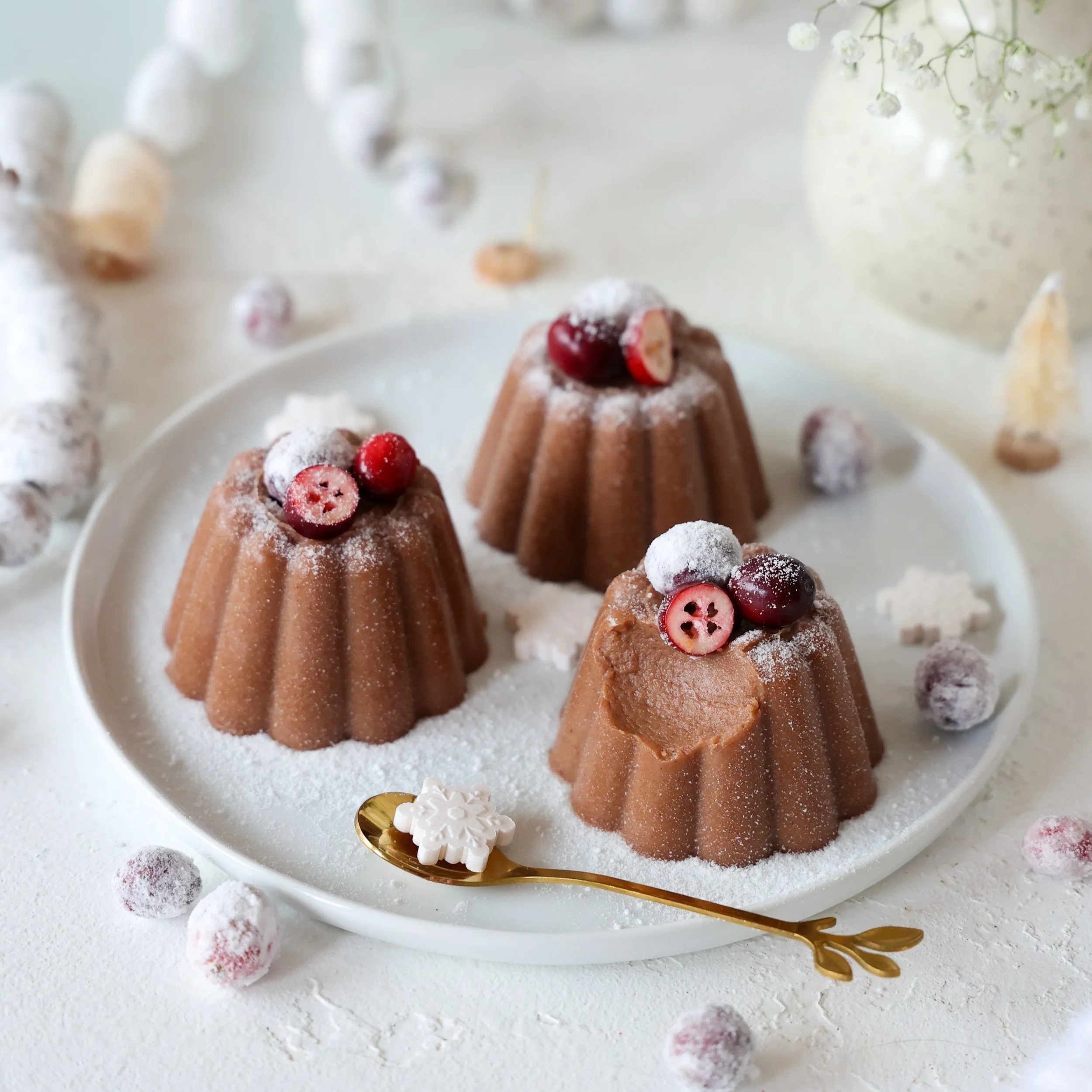 Vegan Gingerbread Panna Cotta (Dairy-Free, Refined-Sugar-Free Holiday Dessert)