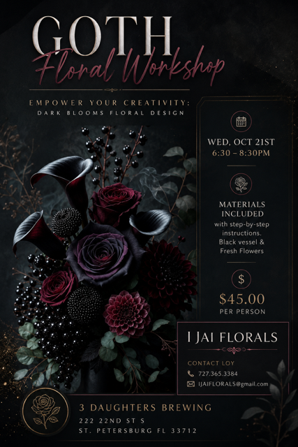 Goth Floral Workshop