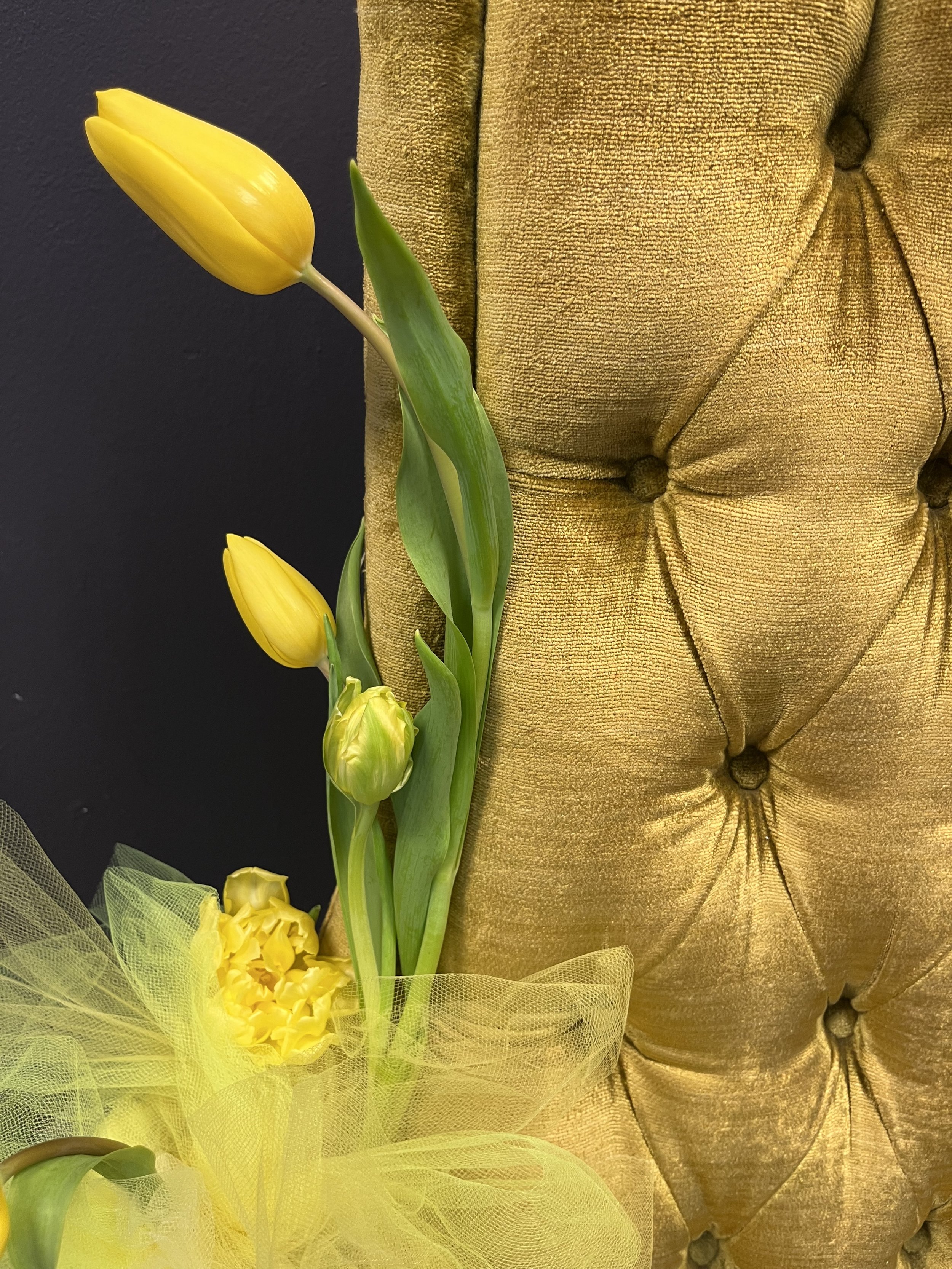 Yellow Tulip Chair
