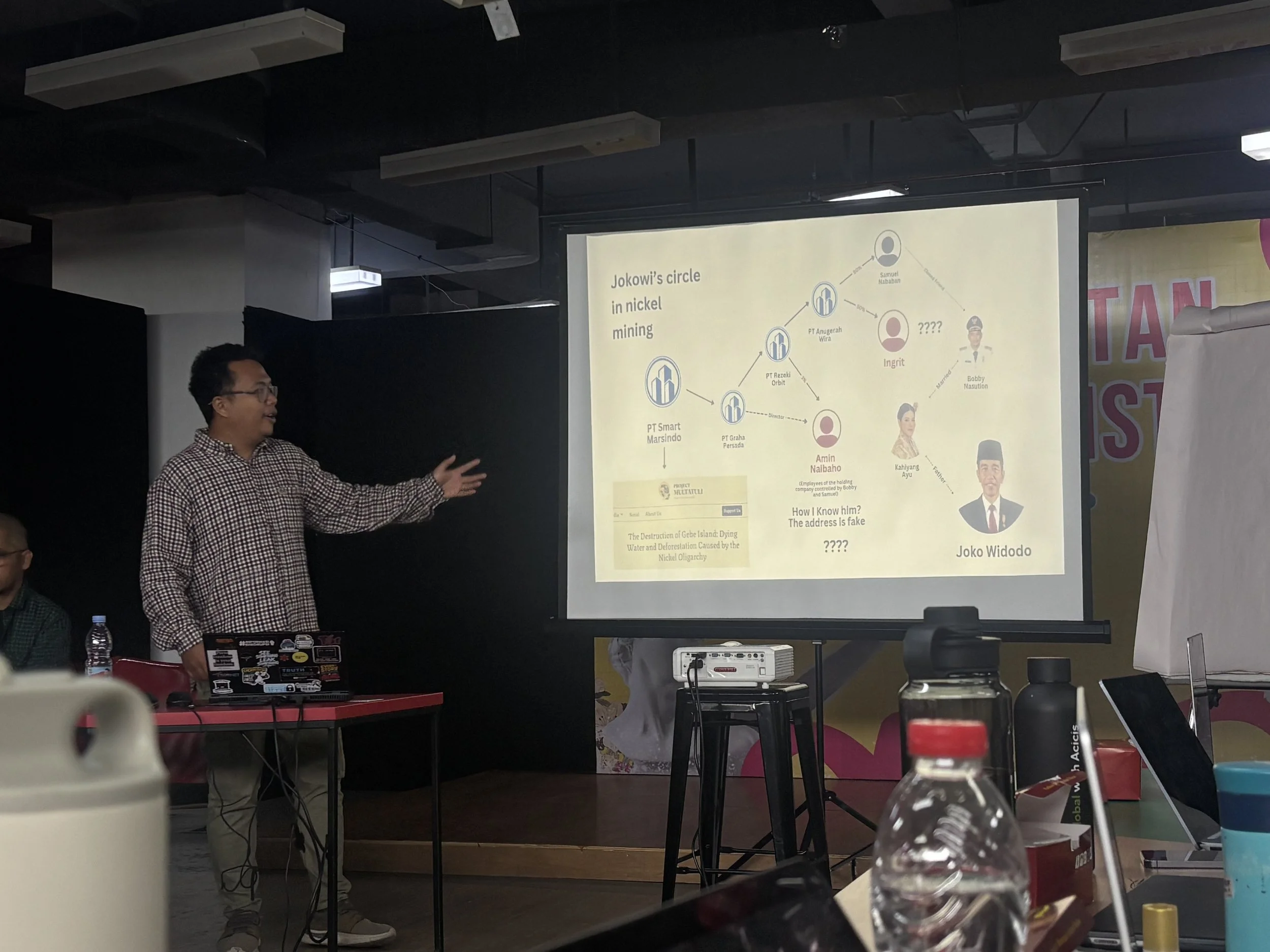  Seasoned investigative journalist Aqwam guiding us through an OSINT basics workshop (1) 