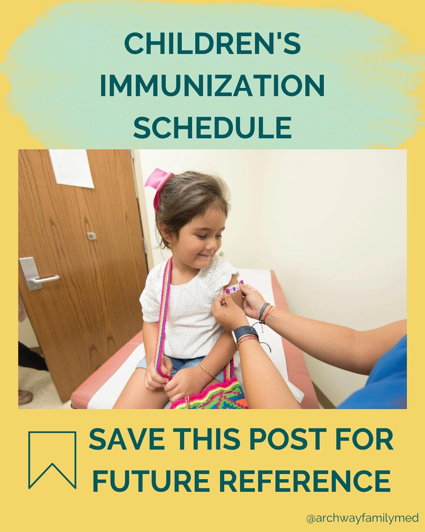 Protecting your child&rsquo;s health starts with a simple step- save a copy of the vaccine schedule and never miss a well child visit again! 

Don&rsquo;t forget, schools require certain vaccines for enrollment. Ensure your child is up to date on the