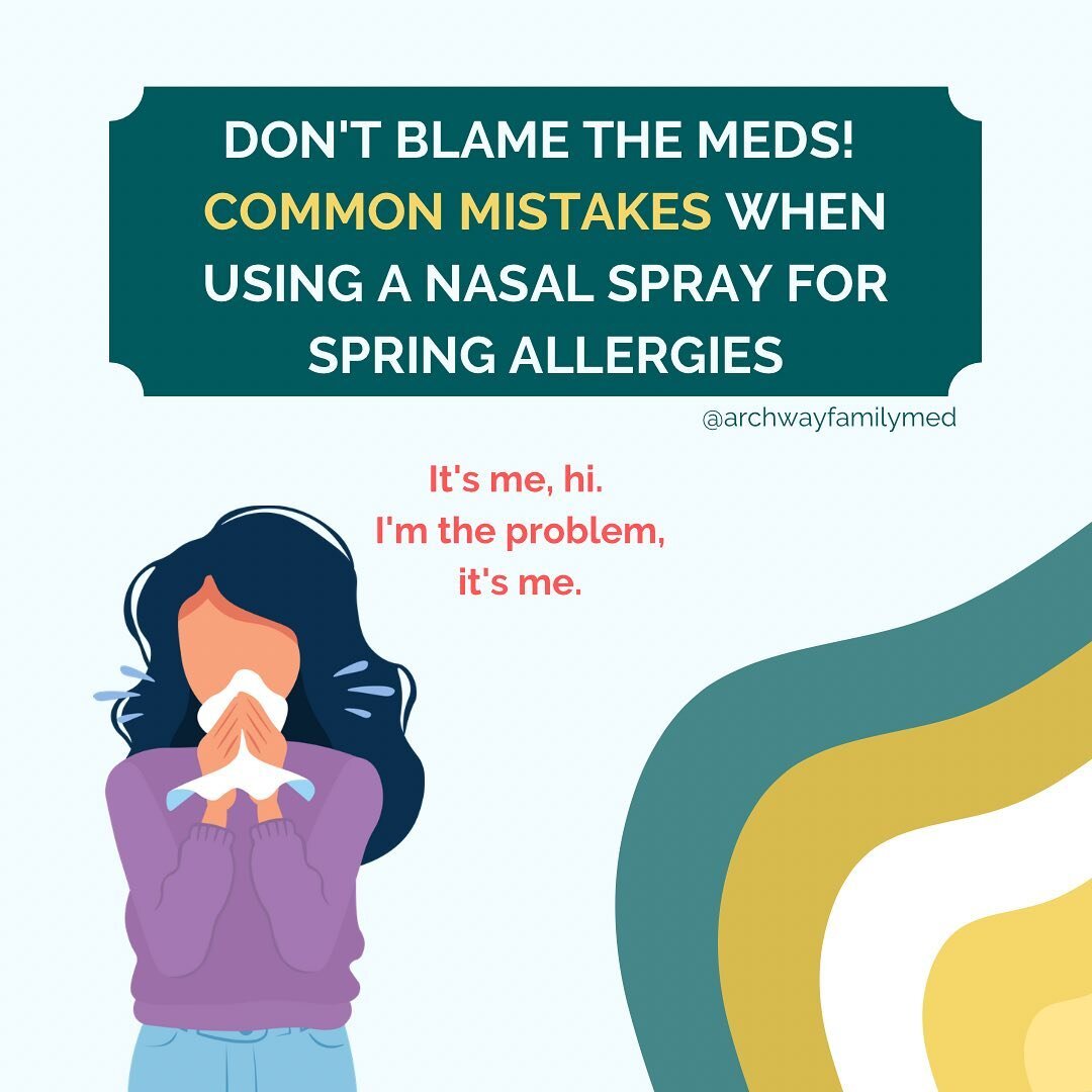 Are you using your nasal spray the right way? Avoid these common mistakes and breathe easy 💨💊

Nasal sprays are a popular form of medication used to treat a variety of nasal conditions such as allergies, sinusitis, and nasal congestion. They work b