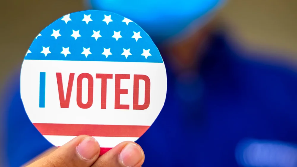 I Voted sticker