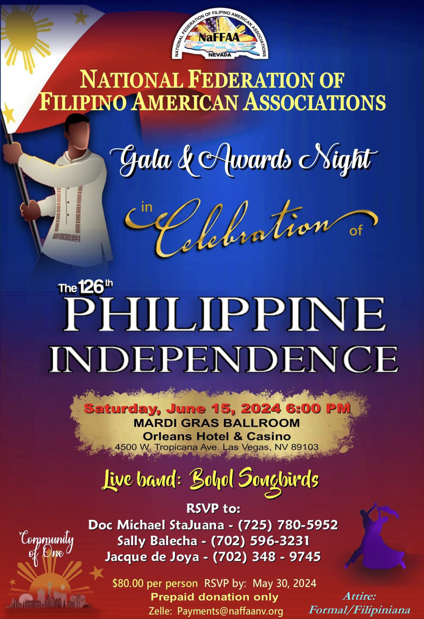 NaFFAA Nevada celebrates its 126th Independence Day