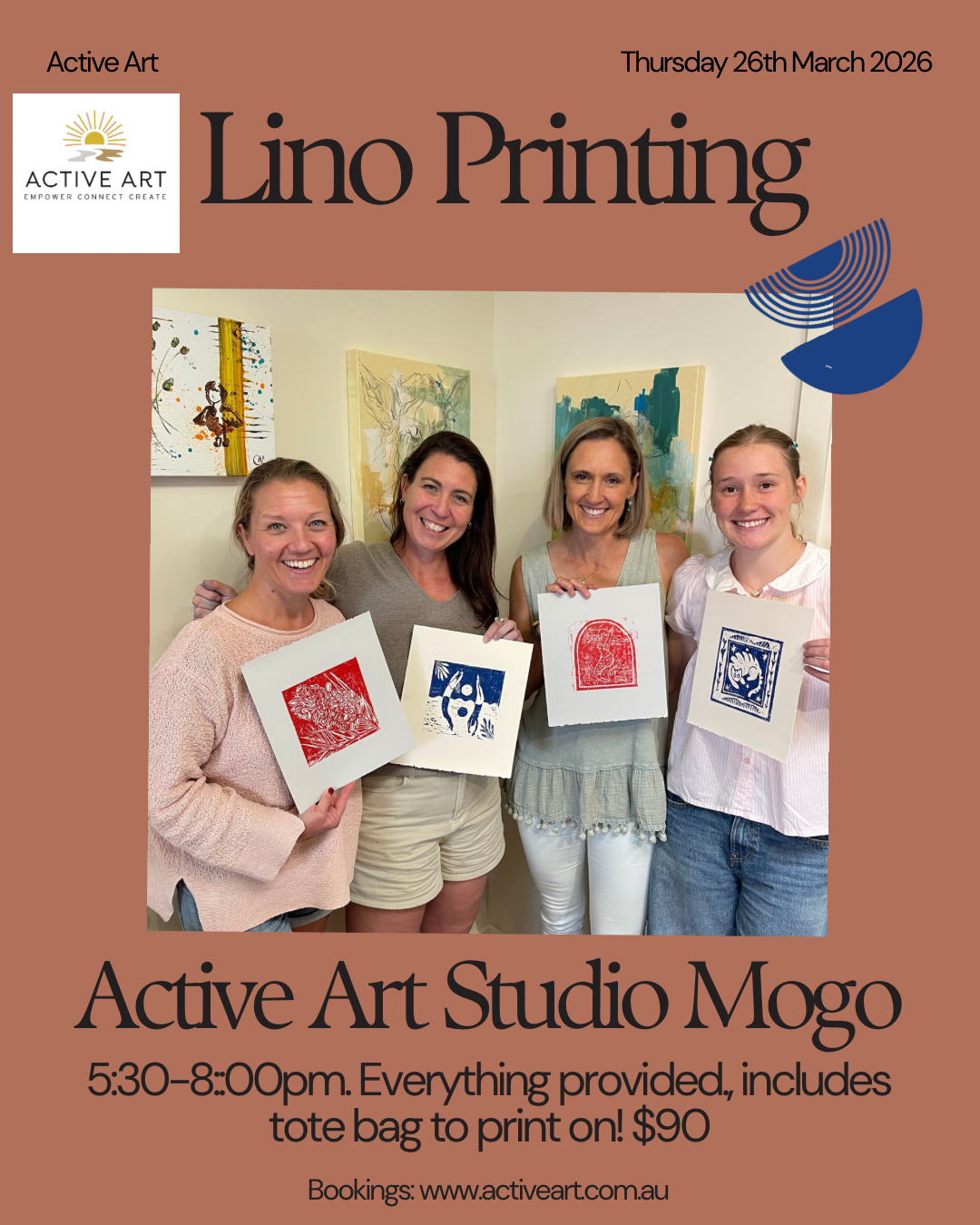 Lino Printing Art & Sip (Thursday 26th March)