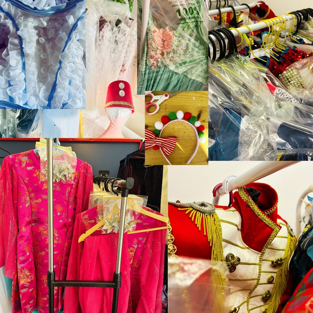 We are thrilled to be presenting The Nutcracker ballet on November 24 this year! 

👗 Over 150 costumes and headpieces have been collated, sized and decorated! 
🎁 Props have been made!
🎶 Music has been edited!
💡 Lighting and sets are being prepare