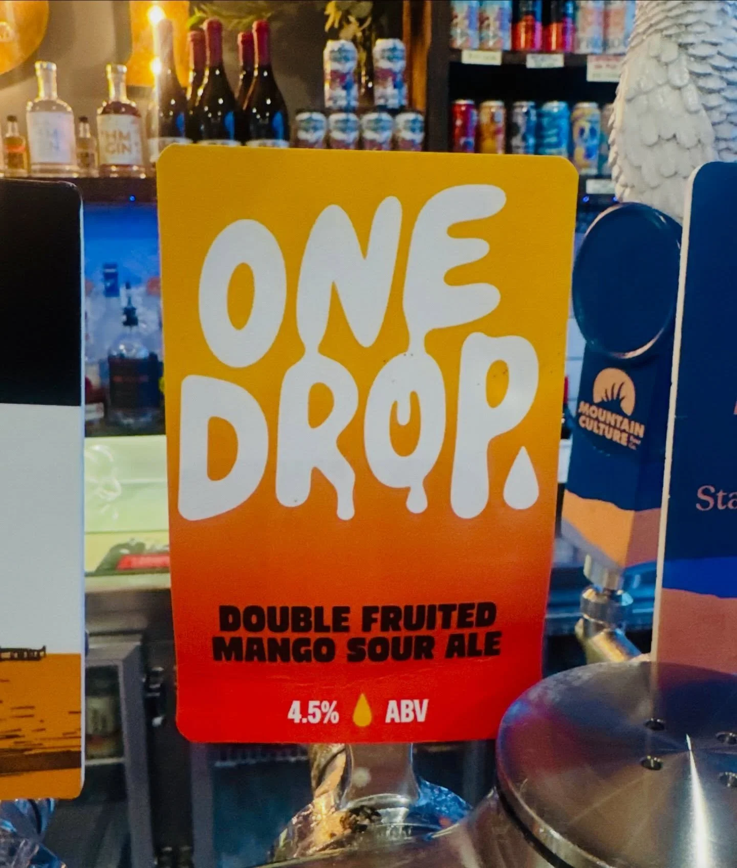 🥭 Mango lovers, this one&rsquo;s got your name on it.

Juicy mango.
Refreshing sourness.
Ridiculously drinkable.

One Drop Double Fruited Mango Sour Ale is pouring now and disappearing fast. 🥭🍺

Would you try it? Yes or absolutely yes? 👇