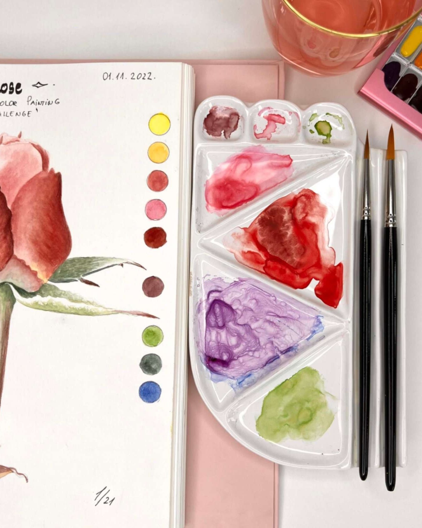 Watercolor Palette Classical – Kristine Art Watercolor Painting Online  Classes