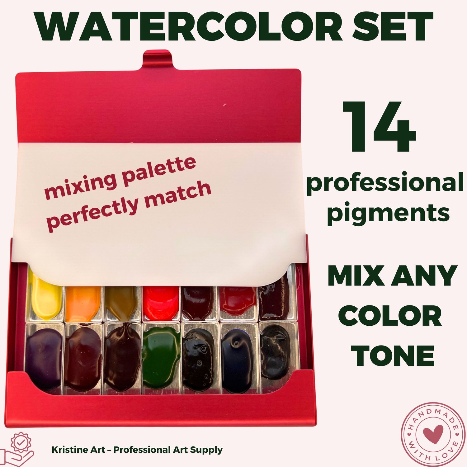 Watercolor Set Red – Kristine Art Watercolor Painting Online Classes