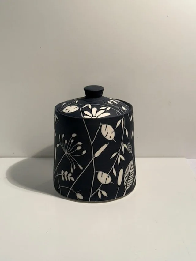 Sgraffito - Botanical Pot No.2 — Beverly Todd Ceramics