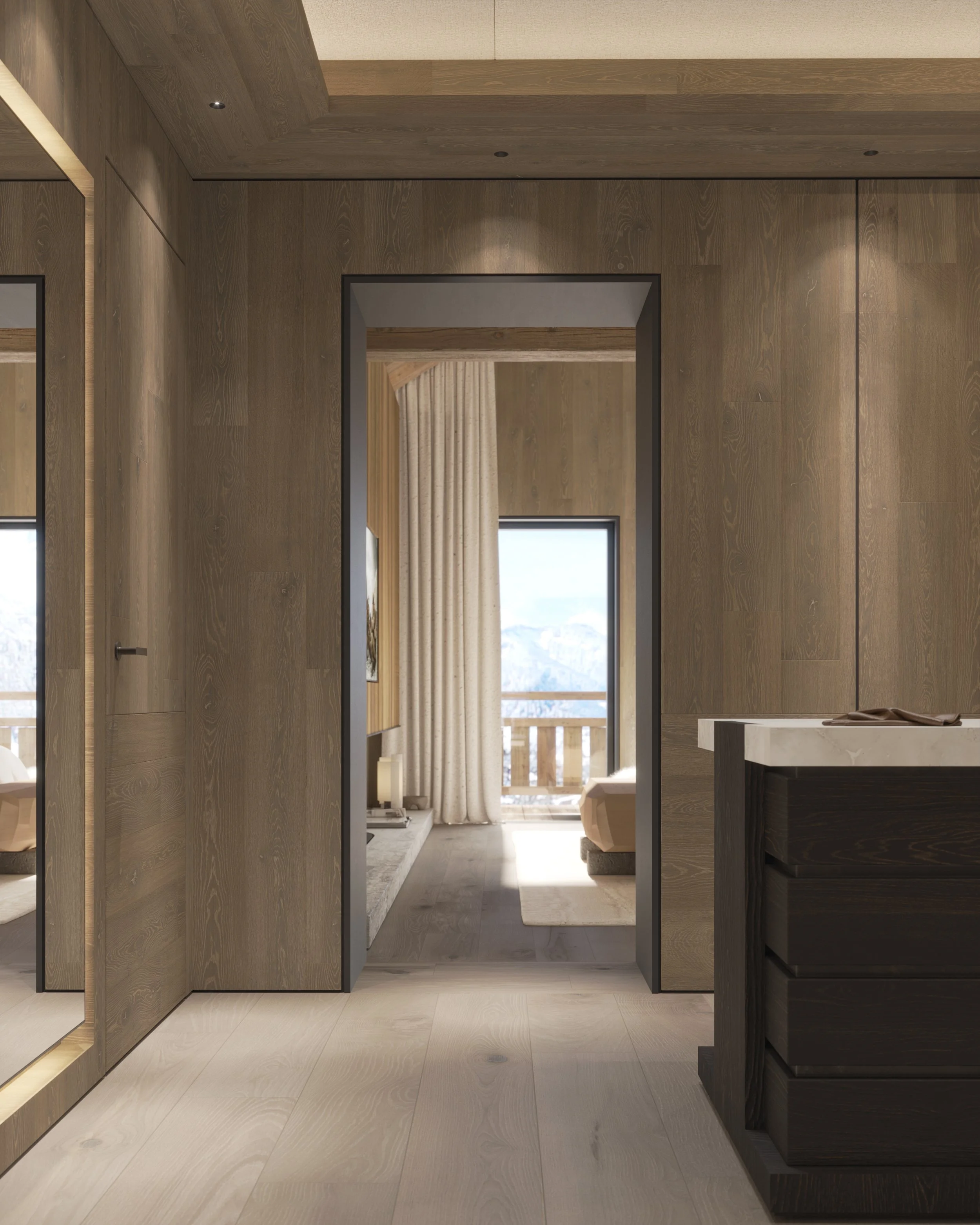 IKONE_Chalet SKYFALL_Espace Maitre_Dressing_Vue 01_APS 01.jpg