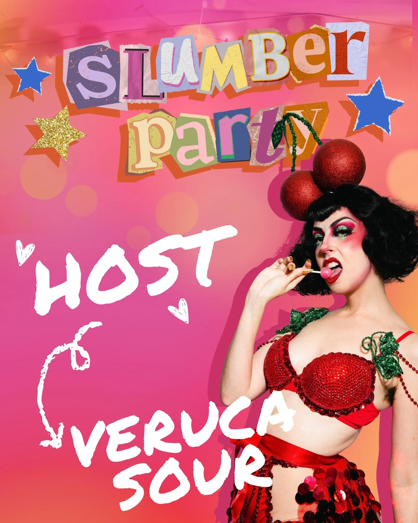 @veruca.sour is our superstar guest host for SIREN SLUMBER PARTY this November 5th @connectionsnightclub 🍒✨

Described as &ldquo;a Roald Dahl character brought to life,&rdquo; Veruca Sour embodies both the jazz chicken AND the egg. Winner of Mx Burl