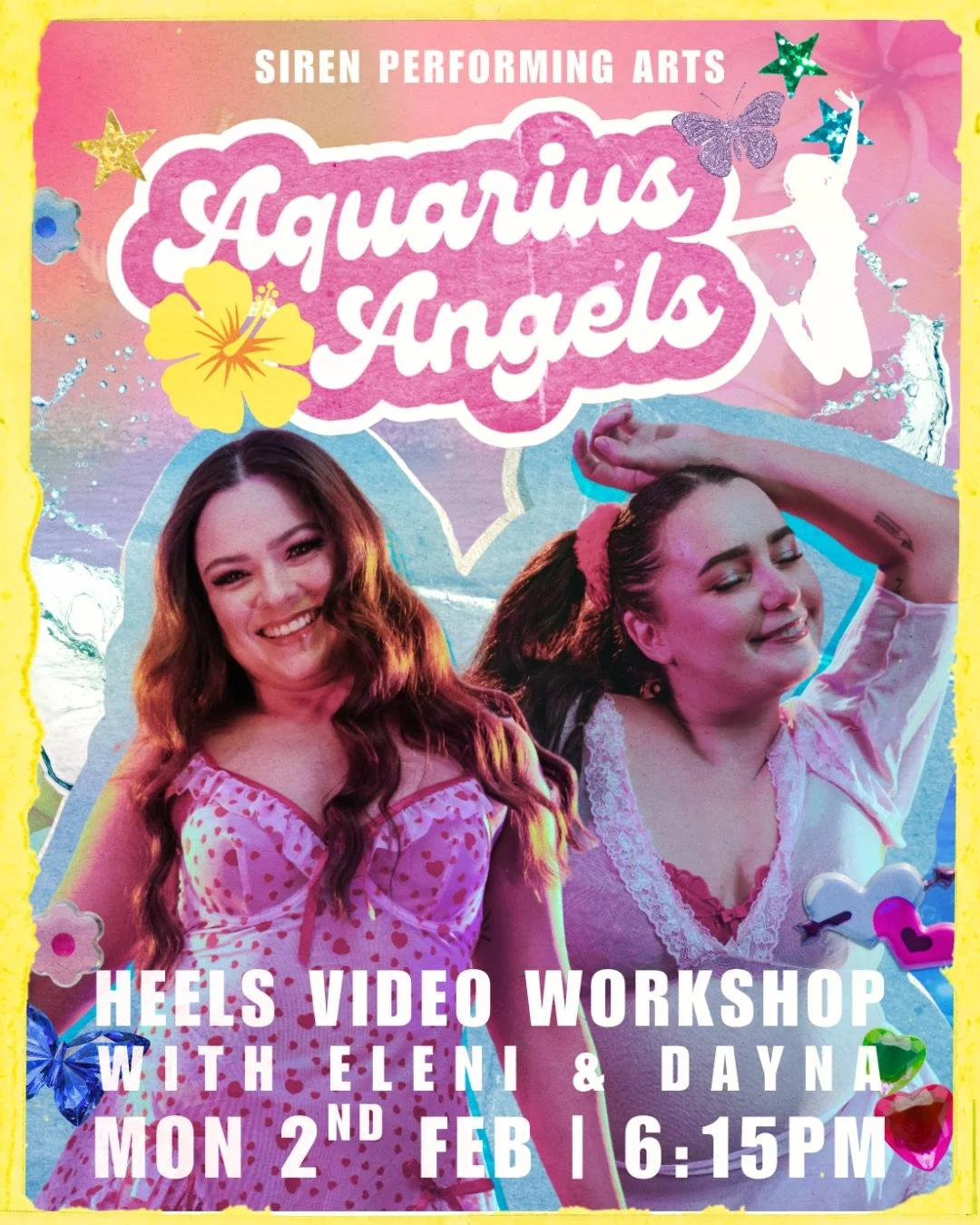 Led by resident Aquarians Eleni &amp; Dayna, this workshop channels true Aquarius energy: bold individuality, fluid power, and fearless self-expression. 🌞🦋

Learn a heels routine that blends strength and sensuality with intuitive movement, encourag