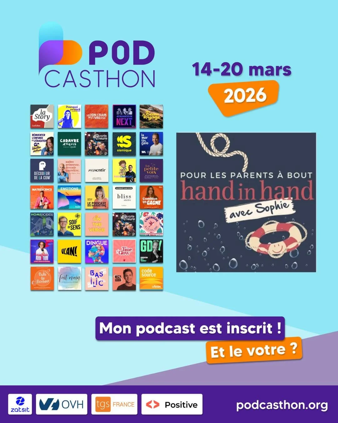🎧🌍 Rejoignez le mouvement ! Cette ann&eacute;e, je suis fi&egrave;re de participer au Podcasthon (@podcasthon_fr), le plus grand &eacute;v&eacute;nement caritatif de podcasts au monde ! 

💪 Je consacrerai deux &eacute;pisode de mon podcast pour so