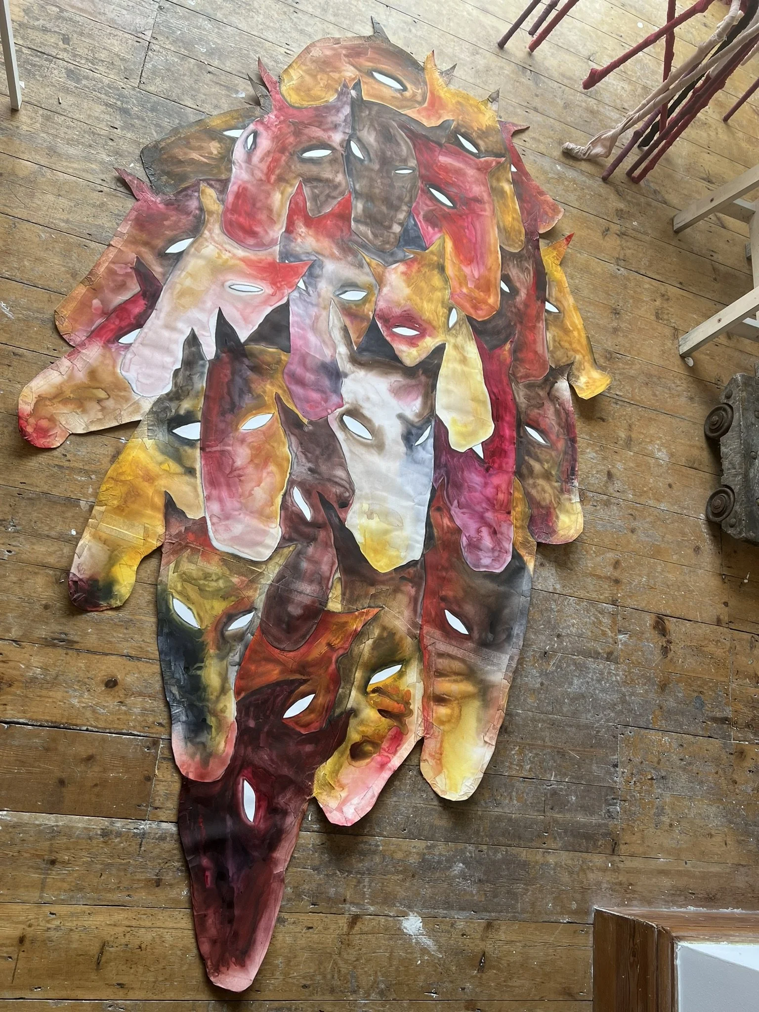 1 Red Cluster - sketch for sculpture