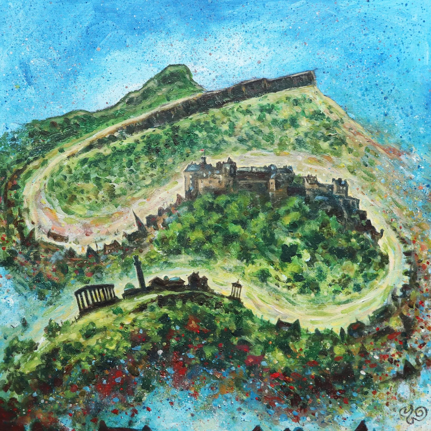 Edinburgh Voyage #3 | 2025, Acrylics on panel | 30x30cm | AVAILABLE