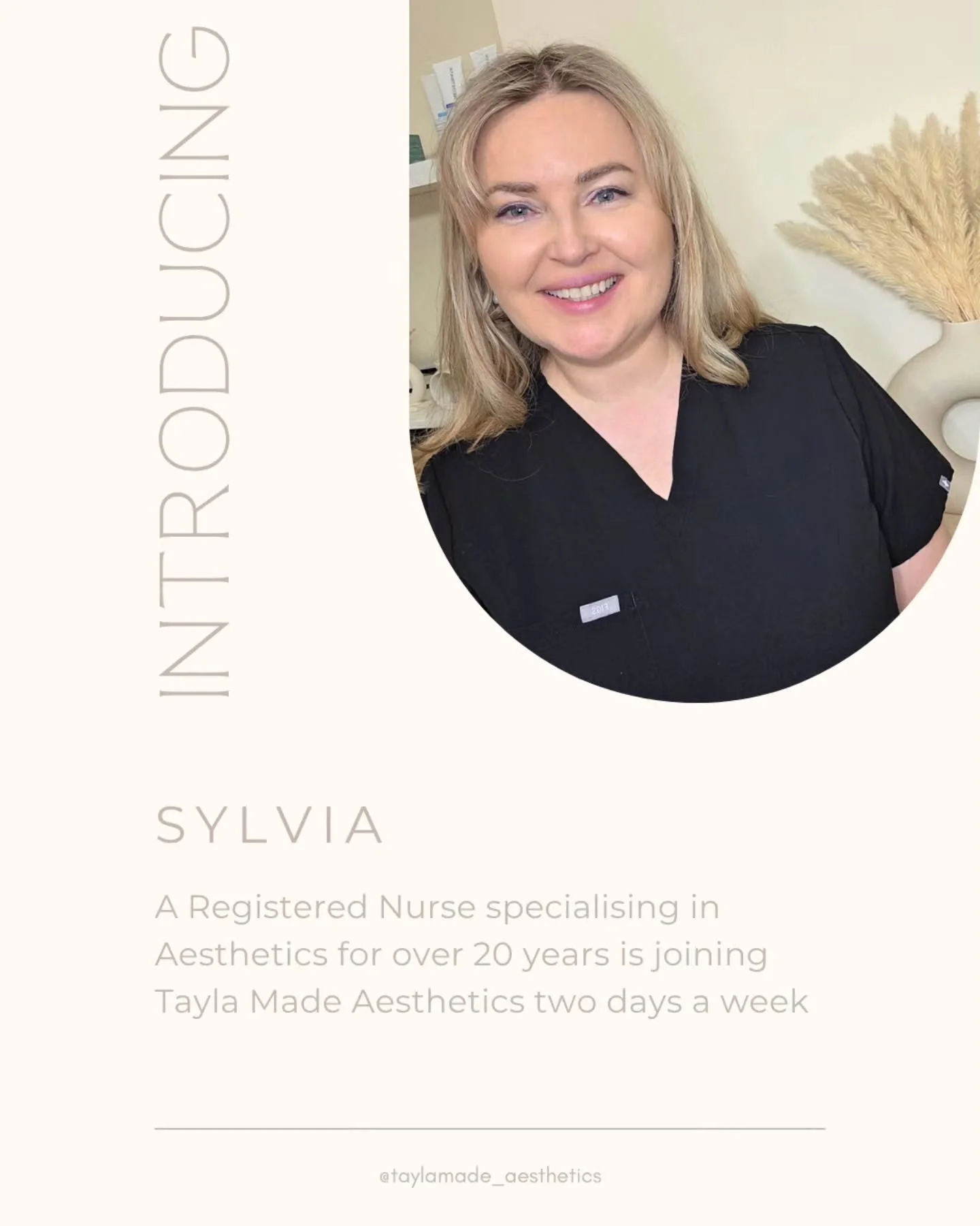 ✨I&rsquo;m so excited to introduce my mentor Nurse Sylvia, who will be working Mondays &amp; Fridays @taylamade_aesthetics
 
👩🏼&zwj;⚕️Sylvia has been guiding me since I first trained in injectables and I couldn&rsquo;t be more grateful!

With over 