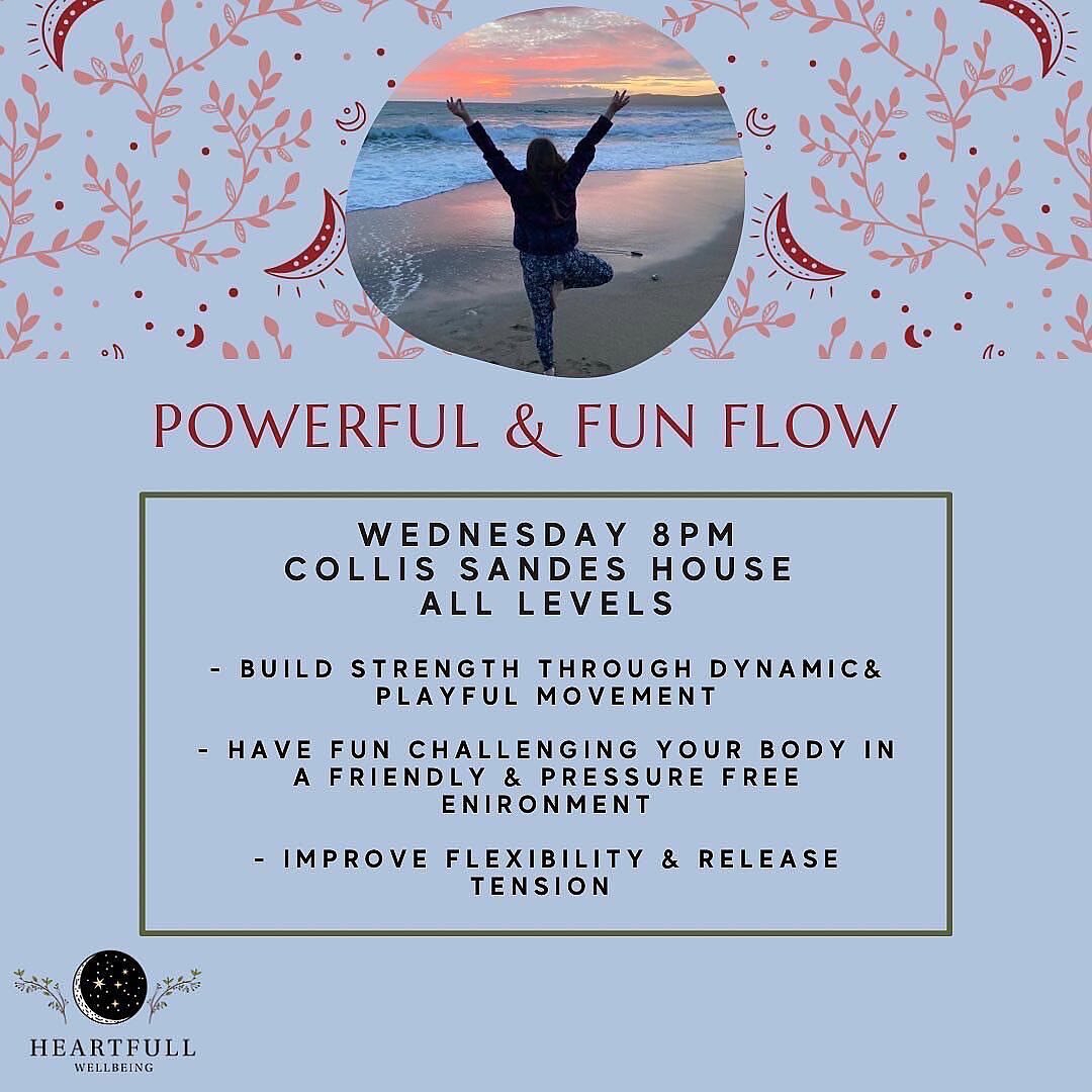 4 spots left in Powerful &amp; Fun Flow starting next Wednesday 8pm 🙏

Weekly Themes: 
Wk1: Hips &amp; Hamstrings Flow 
Wk2: Backbend Exploration 
Wk3: Core Flow 
Wk4: Hips &amp; Heart Flow

To book: follow the link in my bio 🥰 

This class is all 