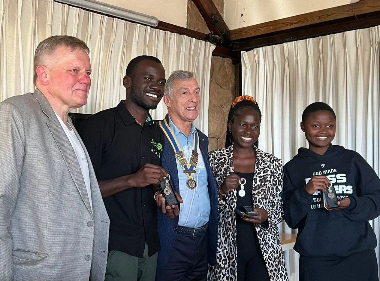 Kim Madsen and young Speakers from Help Africa