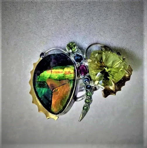 AMMOLITE , CITRINE,RUBY,SAPPHIRES