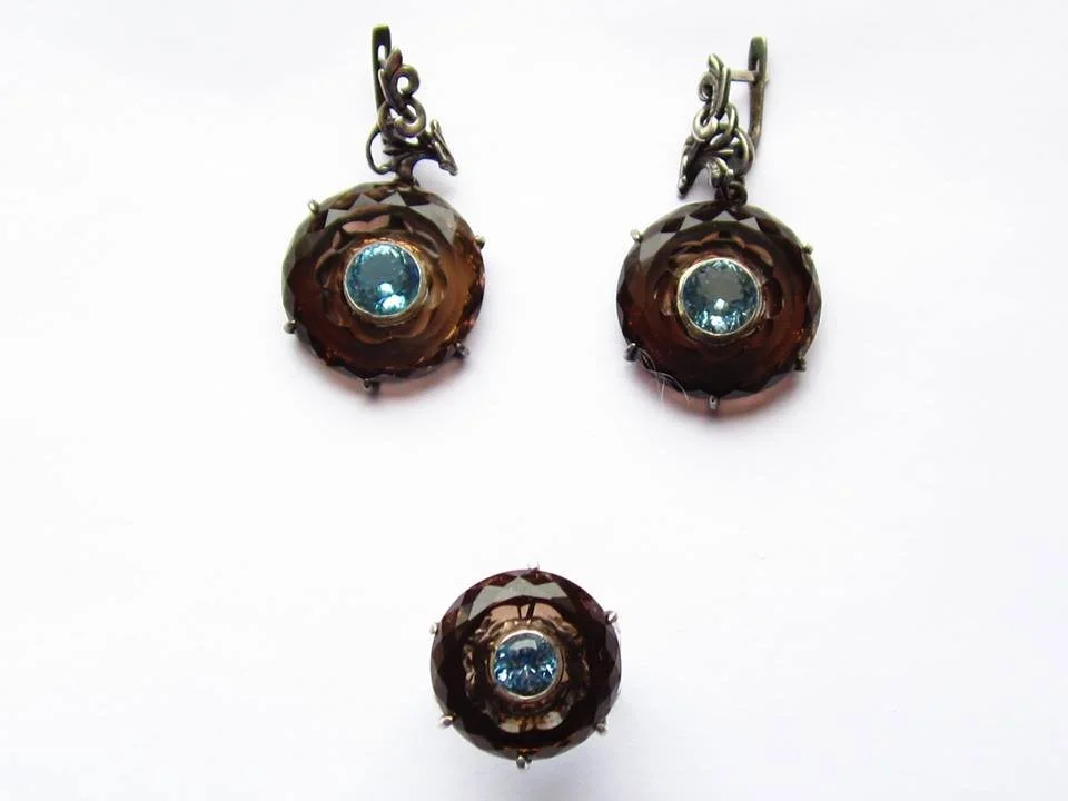 SMOKY QUARTZ & TOPAZ
