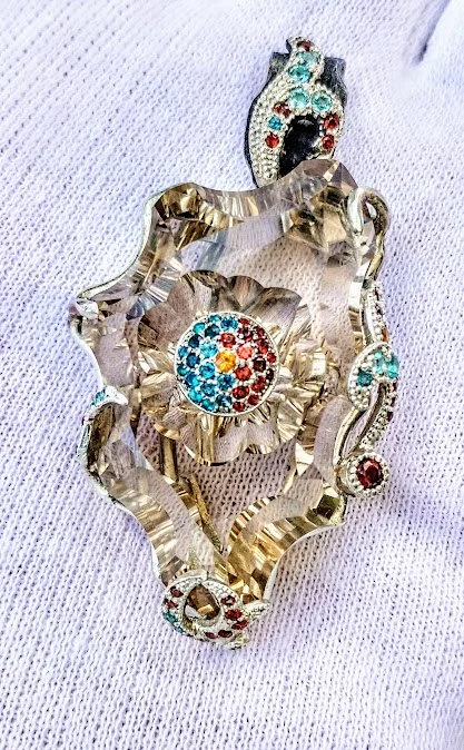 Кулон-Брош "Соти".  "Honeycomb" Pendant-Brooch.