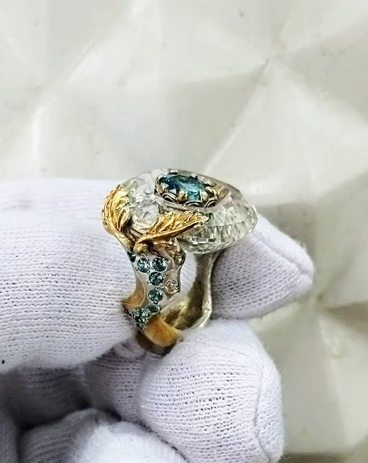 Перстень "Антік" з крильцями.          "Antique" ring with wings.