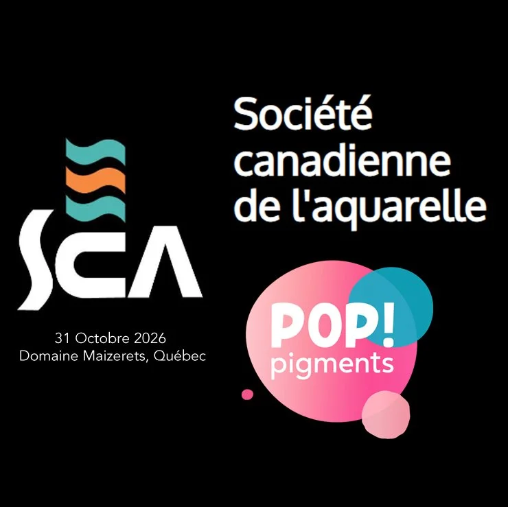 Pop Pigments à la Biennale de la Société Canadienne de l'aquarelle