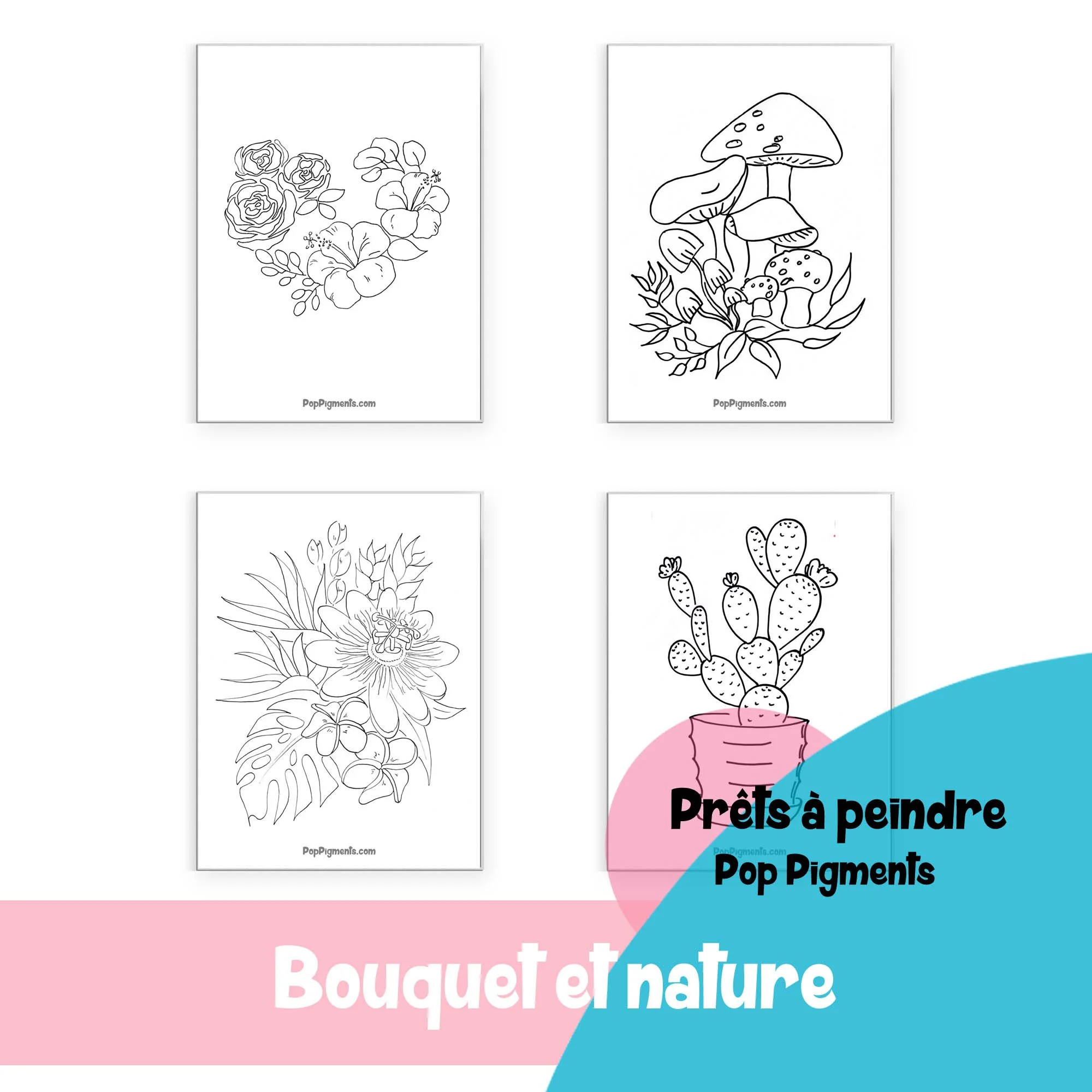 Aquarelle_fleurs_bouquet_Champignons_Croquis_Illustration_Prête_a_Peindre_PopPigments.jpg