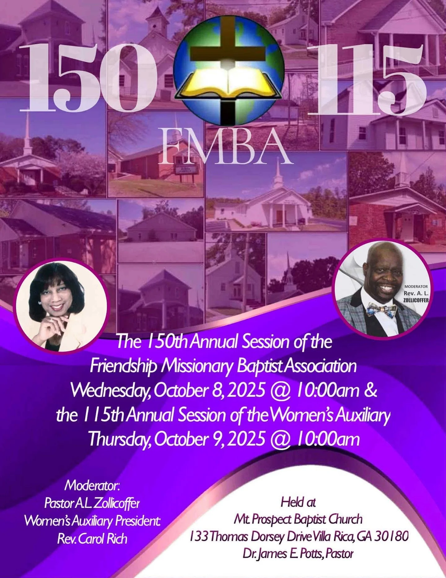 The 150th Annual Session of the FMBA &amp; the 115th Annual Session of the Women&rsquo;s Auxiliary. 

Surely the Lord and Pleasant Grove was in the place! We had a wonderful time in the Lord.