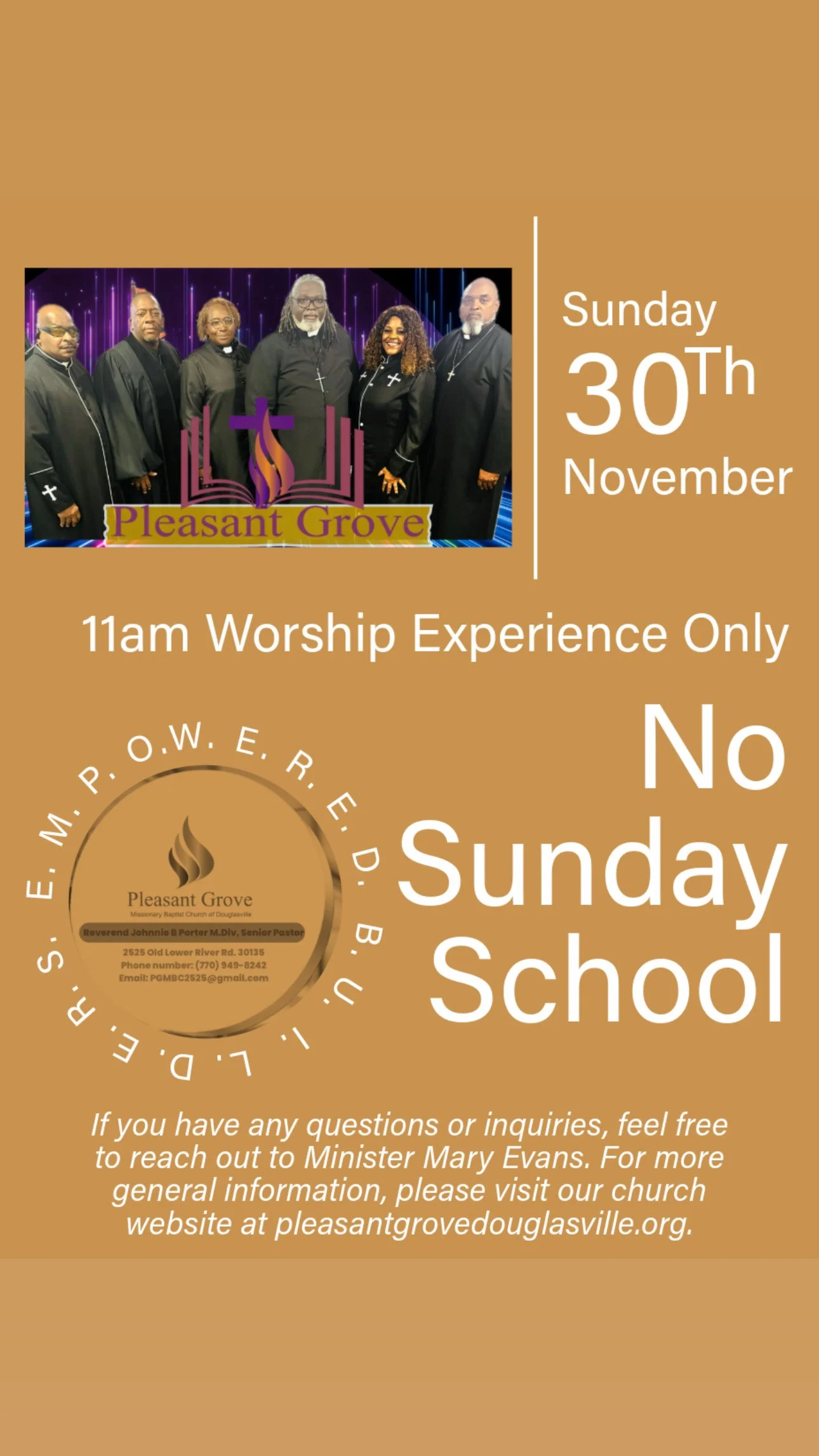 Announcements as of Sunday, November 30, 2025 