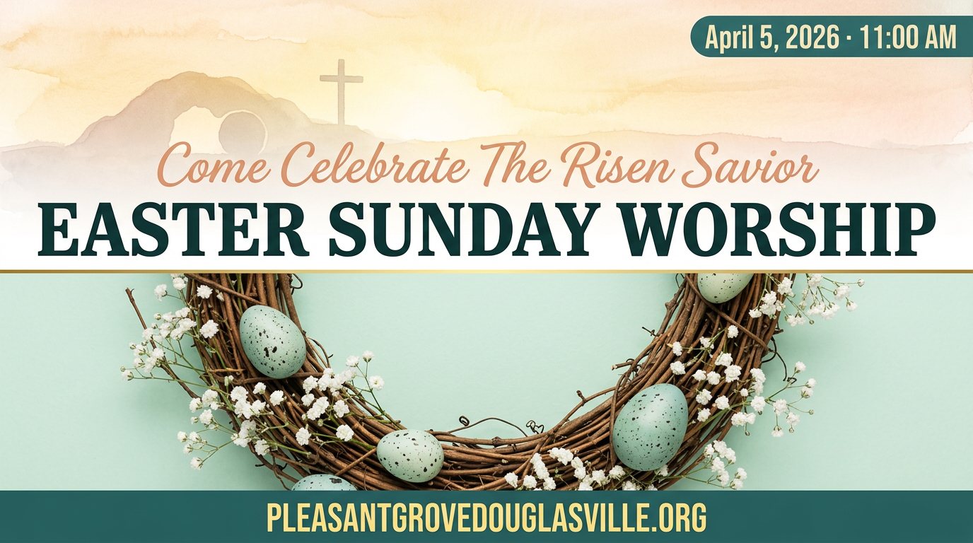 Announcements as of Sunday, April 5, 2026 at Pleasant Grove MB Church 