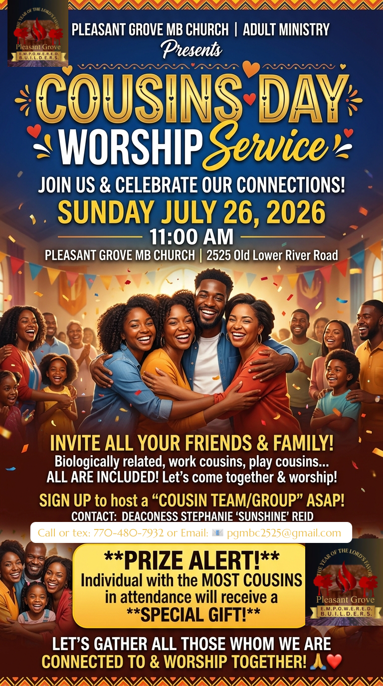 Cousin's Day Worship Service