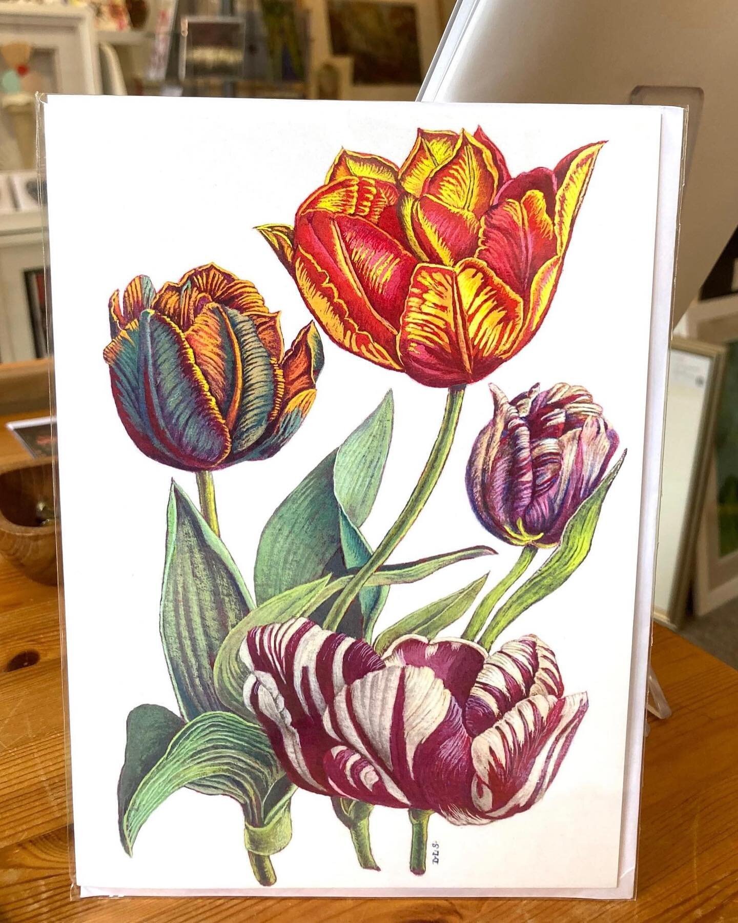 A wonderful card from 87 year old artist Derek Selford. He has clearly passed on his fabulous talent as his daughter is @rachelsetford one of our all time favourite creatives here at The Good Earth Gallery #artyfamily #creativelife #botanicalart #flo